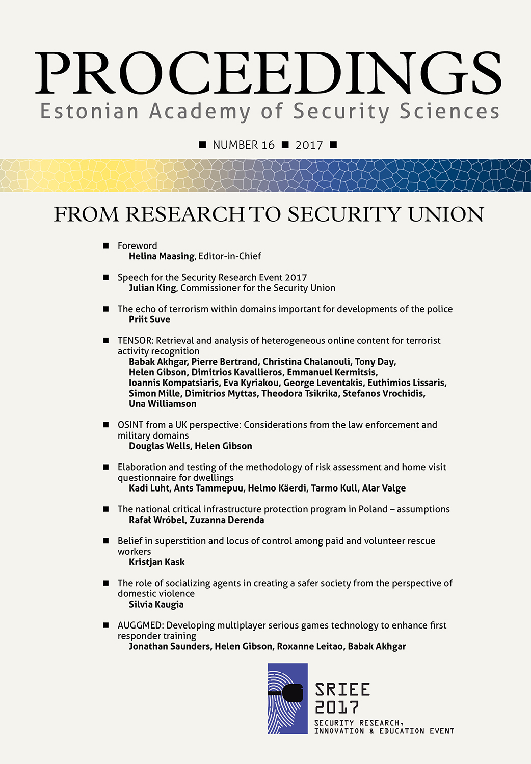 From Reasearch to Security Union