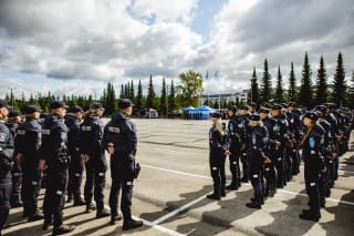 Õppurid lipuväljakul
