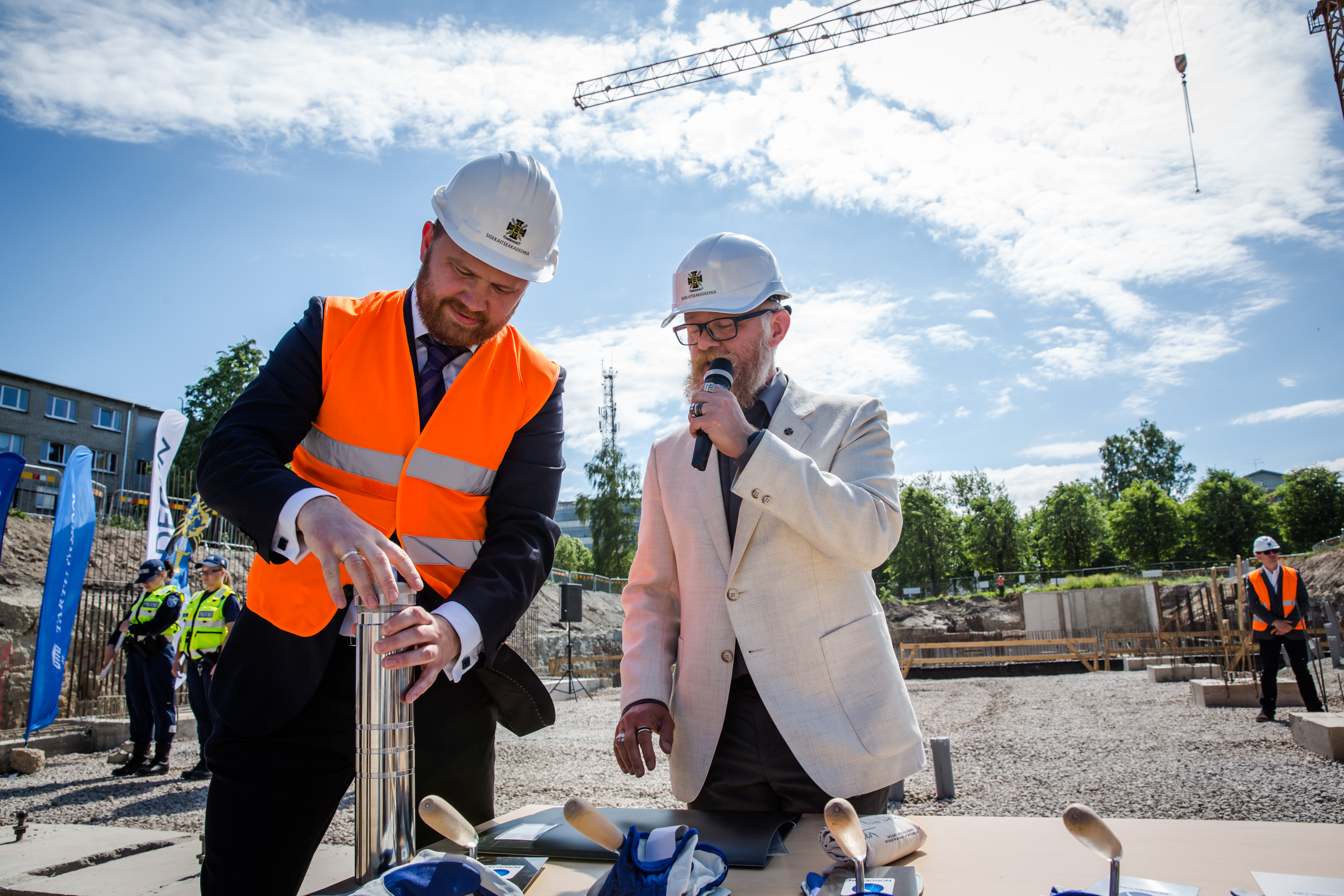 Narva uus õppehoone ehitamisjärgus