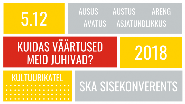 SKA sisekonverents 2018 bänner